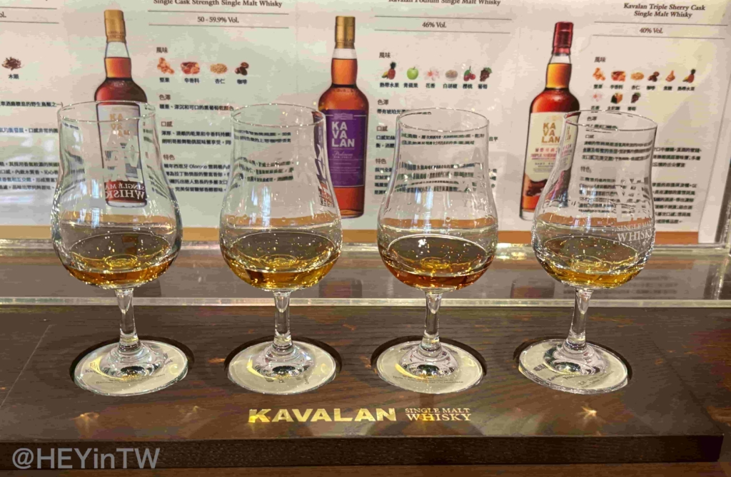 KAVALAN蒸留所工場ブランデー試飲