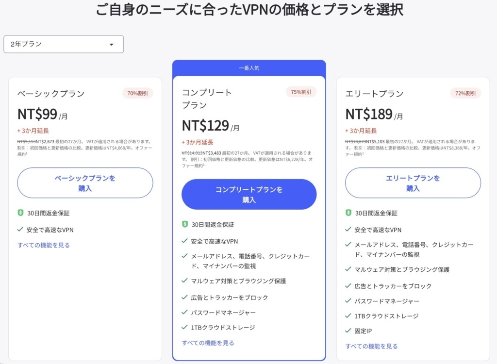 NordVPN価格