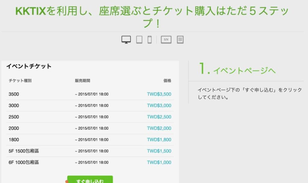 KKTIX公式の日本語購入ガイド
